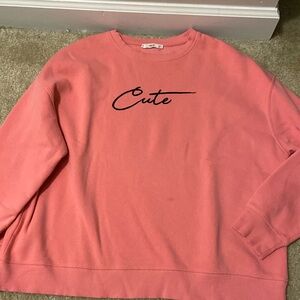 Mango “Cute” Crewneck Sweater